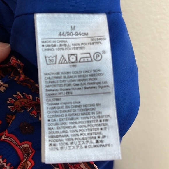 Banana Republic Sleeveless Paisley Design Midi Dress - Picture 4 of 7